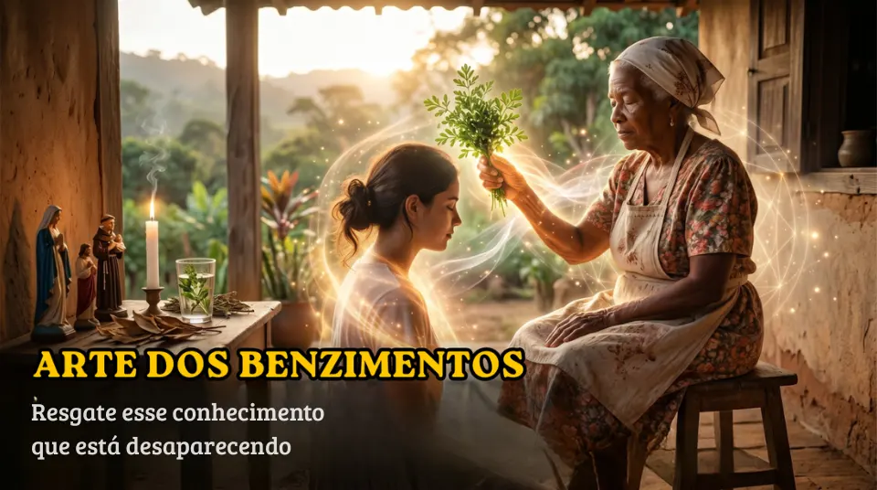 Capa do Curso Arte dos Benzimentos - Prof. Laércio Fonseca