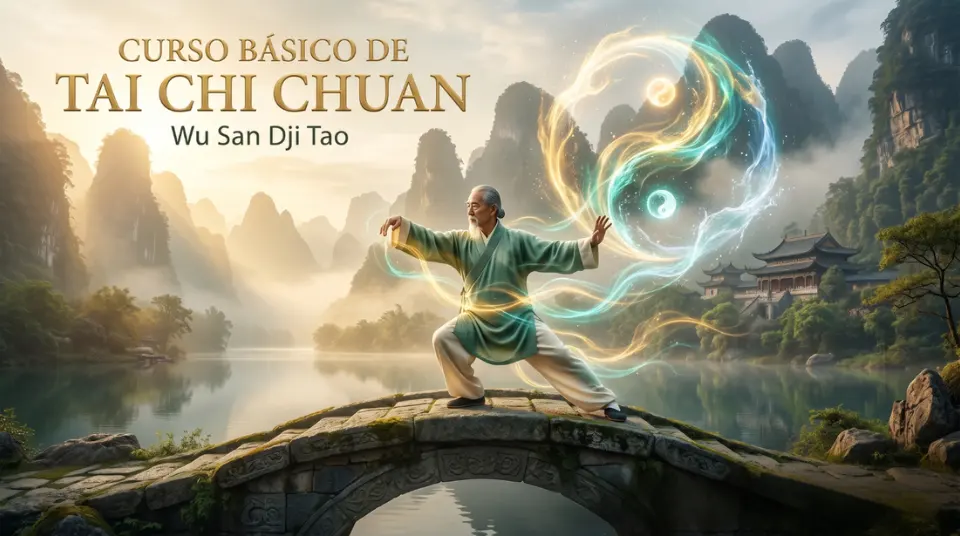 Capa do Curso Tai Chi Chuan Fundamental - Prof. Laércio Fonseca